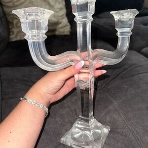 Versace Clear Crystal Candle Holder